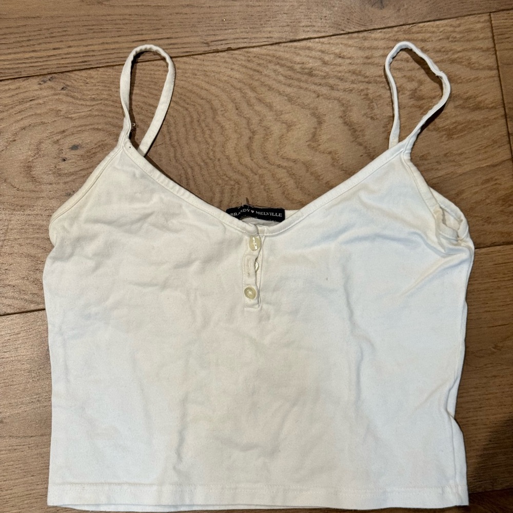 Brandy Melville White Camisole Chic Top